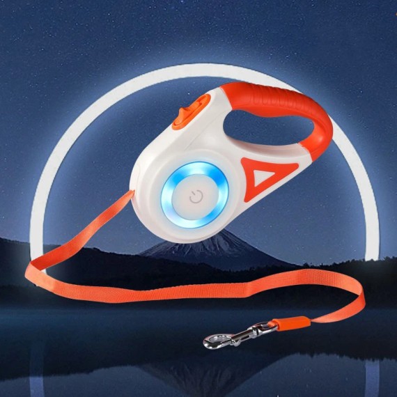 Trela Retrátil LED Style para Cães e Gatos 3m