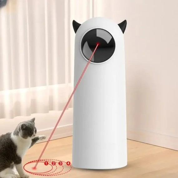 Brinquedo Interativo Automático com Laser LED para Gatos