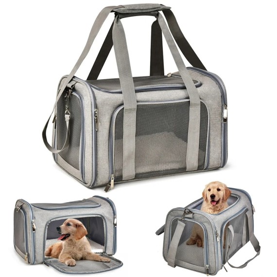 Transportadora Dobrável para Animais de Estimação