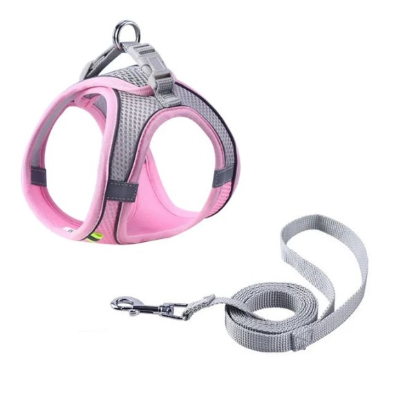 Peitoral Ajustável com Guia para Gatos